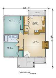 Bungalow House Plan With 2 Bedrooms And