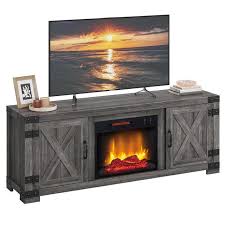Hearthpro Farmhouse Fireplace Tv Stand