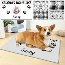 custom dog cat name doormat rug