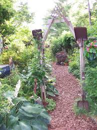 Rusty Tool Arbor Recycled Garden Art