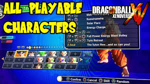Roster dragon ball xenoverse 2 all characters. Dragon Ball Xenoverse All Playable Characters Including Gt Dlc Final Dragon Ball Playable Character Solar Flare