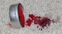 candle wax removal from a carpet or rug