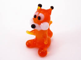 Small Glass Squirrel Animal Figurines