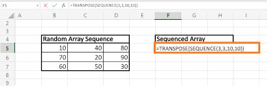 sequence function in excel javatpoint