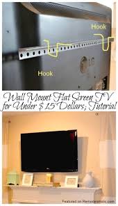 Diy Tv Wall Mount Wall Mounted Tv Tv Wall