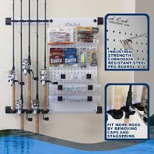fishing rod and tackle storage rack