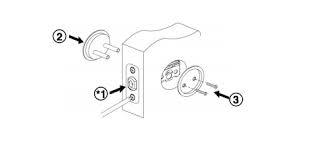 how to install round pocket door lock