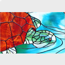 Turtle Stained Glass Tear Sheet Imaestri