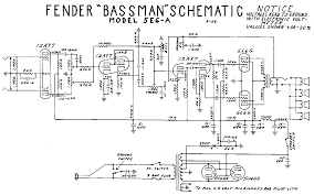 Fender Bassman Tube Amp Schematic Model 5e6 A In 2019