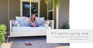 Building A Diy Porch Swing Bed