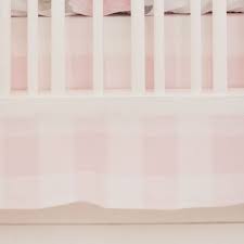 Pink Buffalo Plaid Crib Bedding