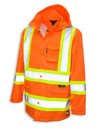 tall safety rain jacket