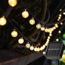 Solar String Lights 23ft 50 Led Outdoor