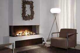 3 Sided Modern Fireplaces