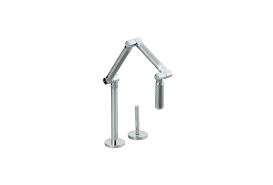 articulated deck mount kitchen faucets