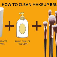 easily clean makeup brushes