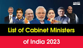 list of cabinet ministers of india 2023