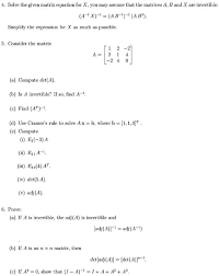 Solved Solve The Given Matrix Equation