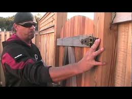 to install fence gate hinges
