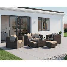 Ascot 2 Seater Rattan Garden Sofa Set