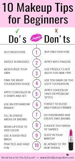 10 makeup tips for beginners do s and