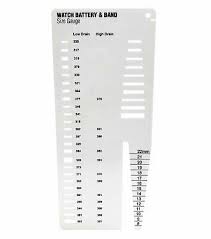 Watch Battery Band Gauge Chart Sizer Repair Renata Energizer