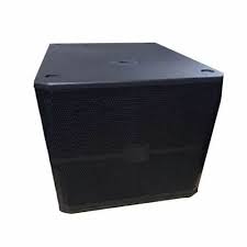 black wooden single 18 inch speaker cabinet