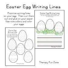 I like to introduce them on april 10th which is national encourage a young writer day and usually falls sometime near easter each year. Easter Egg Writing Lines Therapy Fun Zone