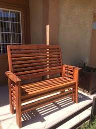 Garden Bench With Attached Backrest