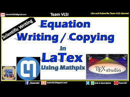 Equations Writing In Latex Equation