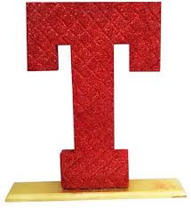 Decoration Letter T Red