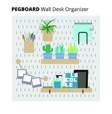 Organization White Peg Board System
