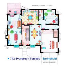 If your browser does not support image maps, click on this list: Detailed Floor Plan Drawings Of Popular Tv And Film Homes