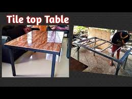 Table Tile Top Making Diy Dining Table