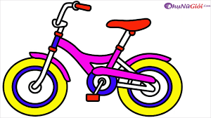 Tranh tô màu xe đạp đẹp nhất cho bé tập tô