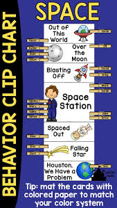 Space Behavior Clip Chart Space Classroom Space Theme