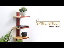 Diy Spine Shelf From Wood
