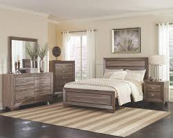 Modern bedroom furniture sets & collections. Modern Design Washed Taupe Finish Bedroom Furniture 5pcs King Size Bed Set Ifd Furnishings