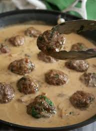 easy meatball stroganoff with gravy