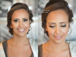 brown bridal makeup and clic updo