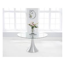 Tetras 135cm Round Glass Dining Table