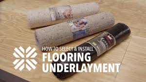 how to install underlayment for