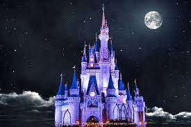 Cinderella White Moon Disney Wall