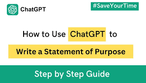 chatgpt to write a statement of purpose