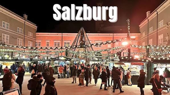 (4K) Salzburg Christmas Market - Targ Craciun Austria