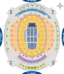 New York Knicks Rangers Seating Chart Msg Tickpick