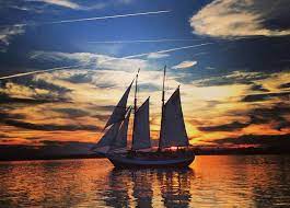 sunset sail schooner freedom charters