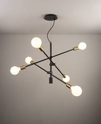 Find the perfect chandelier for any room in the house. Black Modern Chandelier Trikonasana Arm Ceiling Light