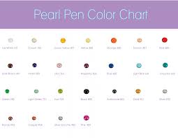 Pearl Pen Color Chart Www Polyclayplay Com Cart Categories