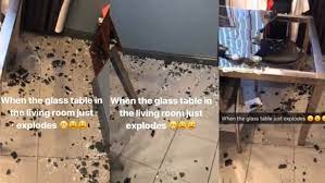 shocked family s dining table exploded